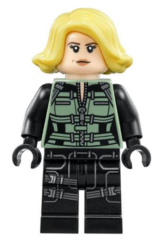 Lego Minifigür Black Widow Black Jumpsuit sh0494