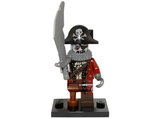 Lego Minifigür 71010 - Seri 14 Monsters - 2 Zombie Pirate