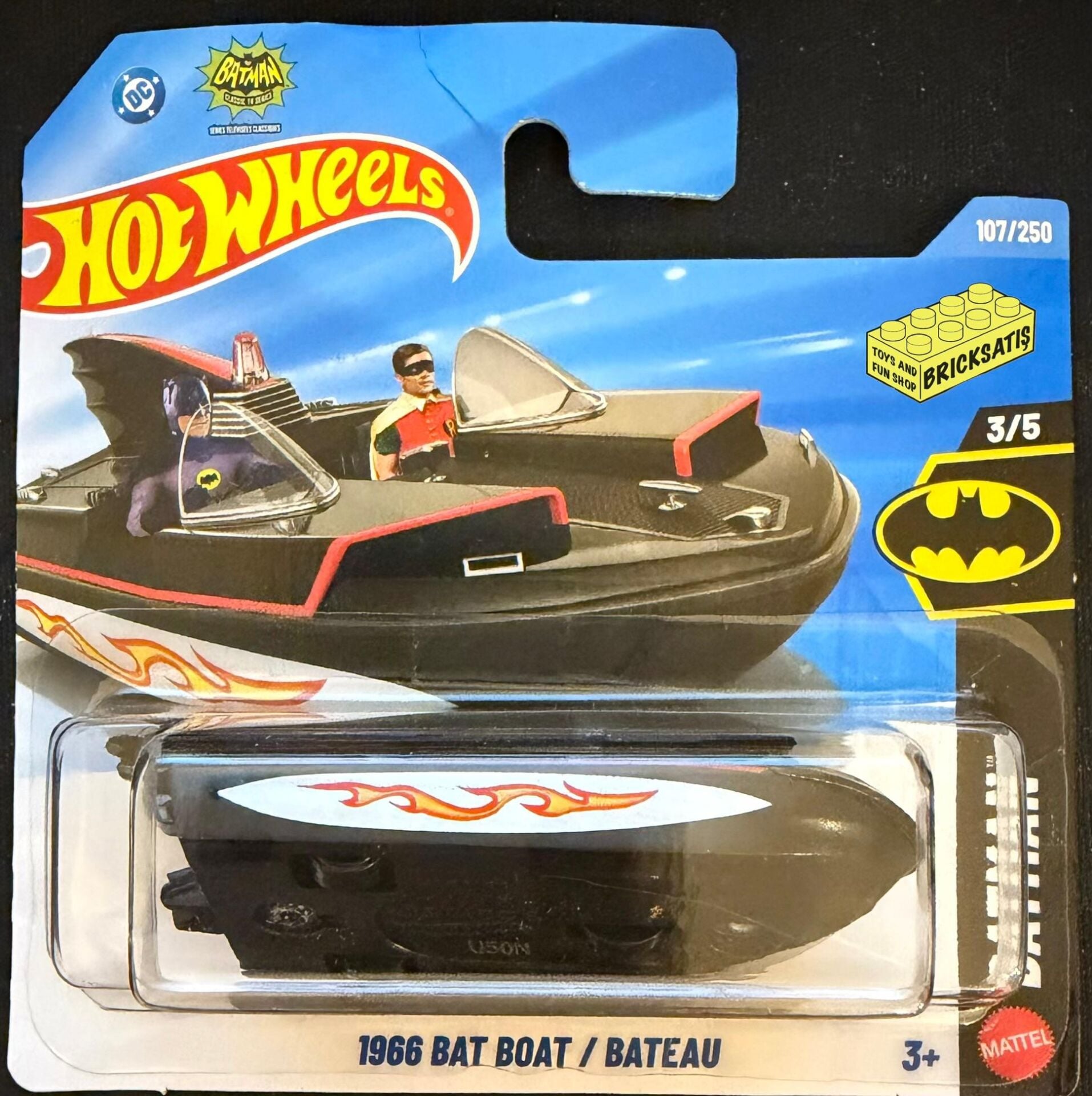 Hot Wheels Tekli Arabalar 1966 Bat Boat JJJ67 (Batman)