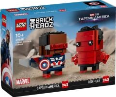 Lego Brickheadz Marvel Kaptan Amerika ve Red Hulk Figürleri 40668