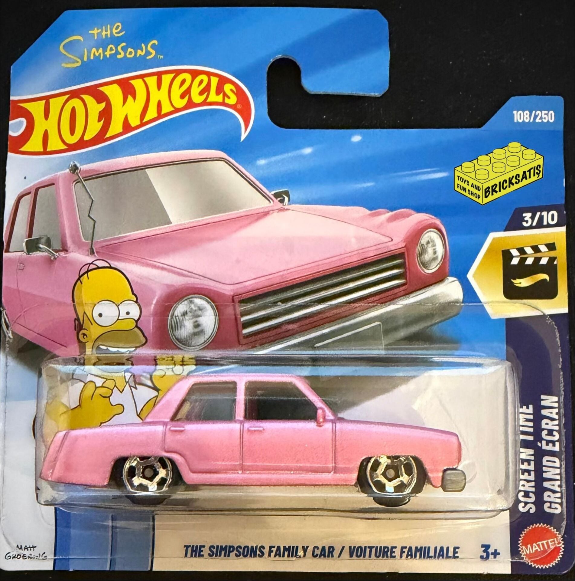 Hot Wheels Tekli Arabalar The Simpsons Family Car JJJ68 (Screen Time)