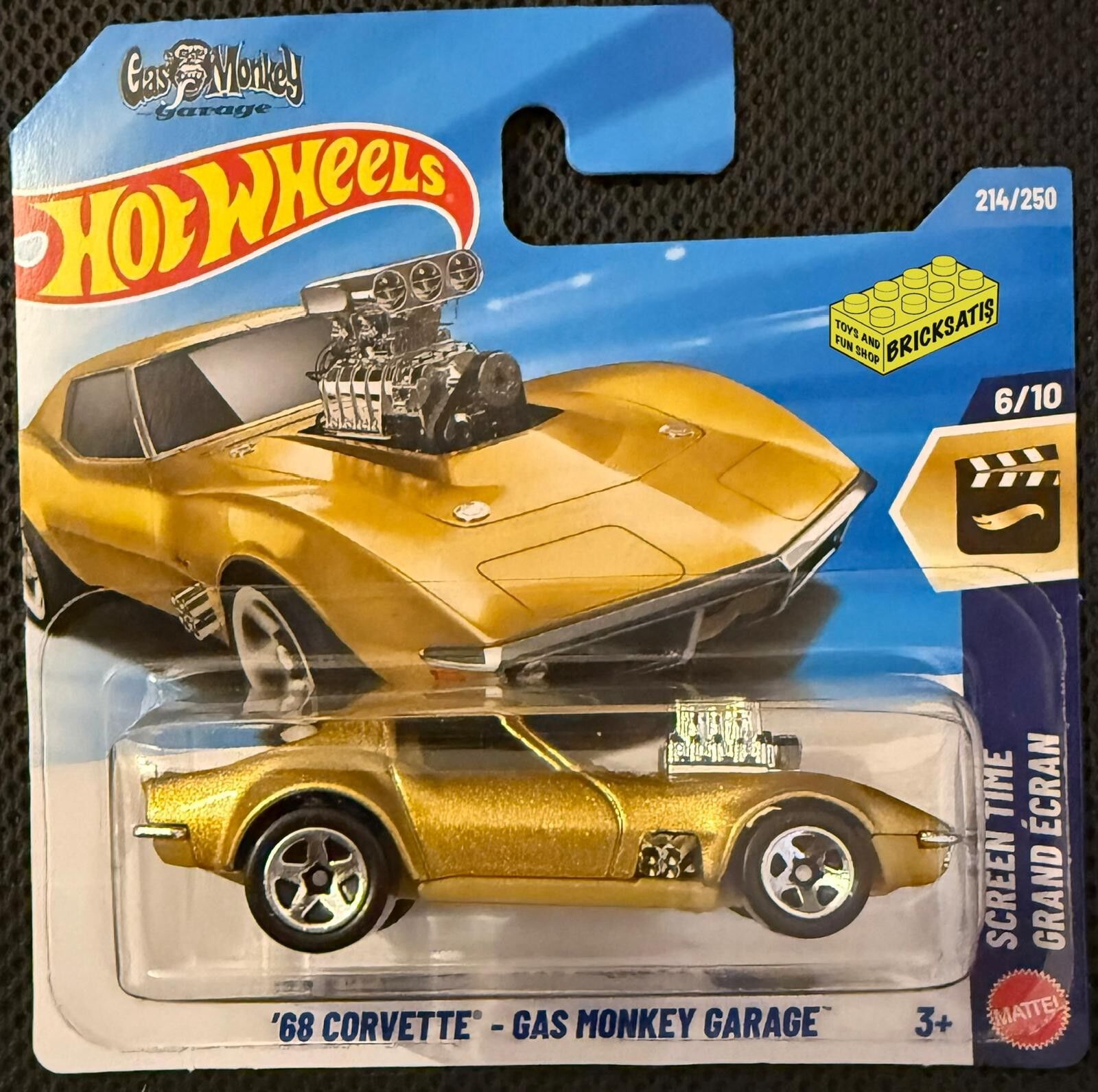 Hot Wheels Tekli Arabalar '68 Corvette Gas Monkey Garage JJK47 (Screen Time)