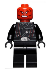 Lego Minifigür Red Skull Black Belt sh0652
