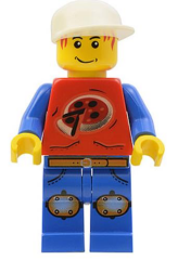 Lego Minifigür Xtreme Stunts Pepper Roni ixs003