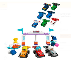 Lego Duplo F1 Takımı Yarış Arabaları ve Sürücüler 10445