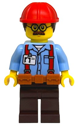 Lego Minifigür City Ted Brickle cty1906