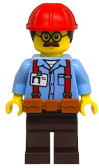 Lego Minifigür City Ted Brickle cty1906