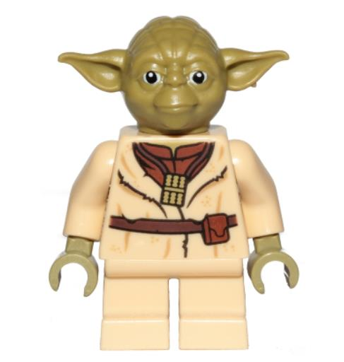 Lego Minifigür Star Wars Yoda Olive Green Belt sw0906