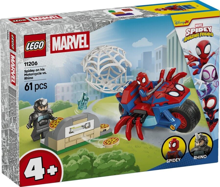Lego Marvel Spidey Motosikletli Spidey, Rhino’ya Karşı 11206