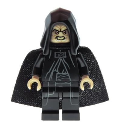 Lego Minifigür Star Wars Emperor Palpatine Hood Basic sw1107