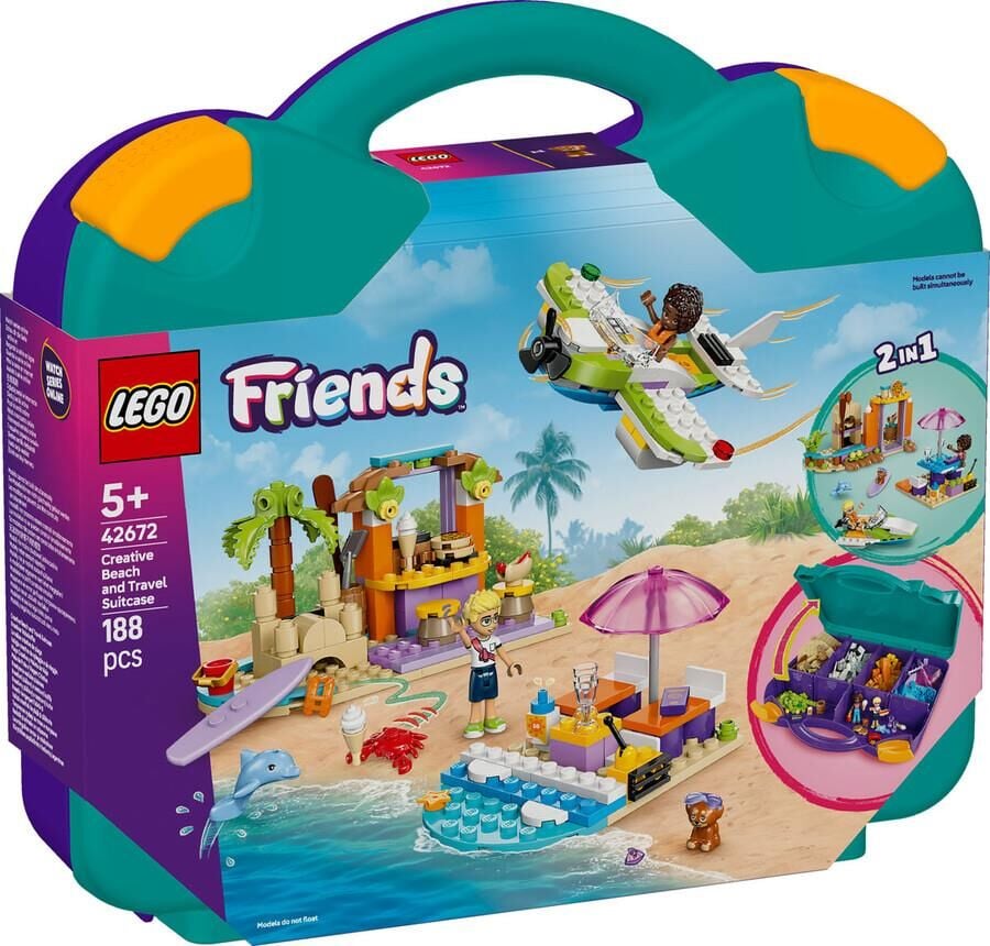 Lego Friends 42672 Yaratıcı Plaj ve Seyahat Bavulu