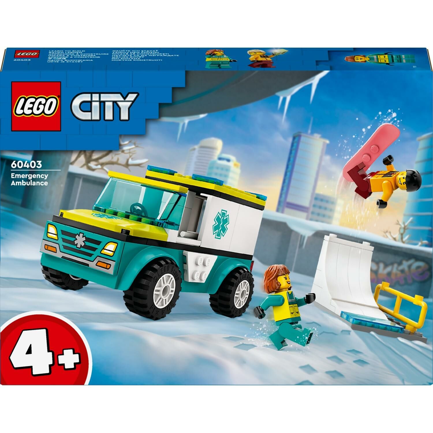 Lego City 60403 Acil Ambulansı ve Snowboardcu