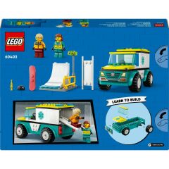 Lego City 60403 Acil Ambulansı ve Snowboardcu