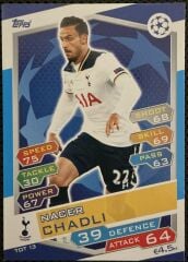 Topps Match Attax Single Kart 2016-17 UEFA Champions League Nacer Chadli