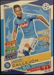 Topps Match Attax Single Kart 2016-17 UEFA Champions League José Callejón