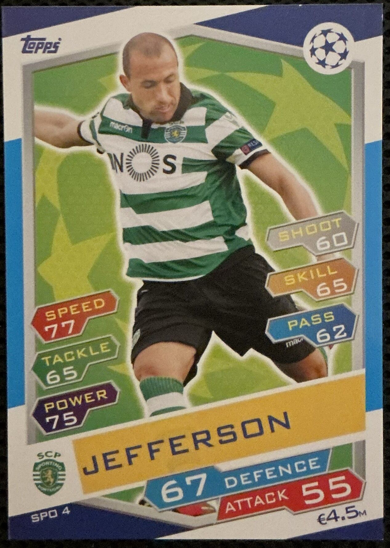 Topps Match Attax Single Kart 2016-17 UEFA Champions League Jefferson