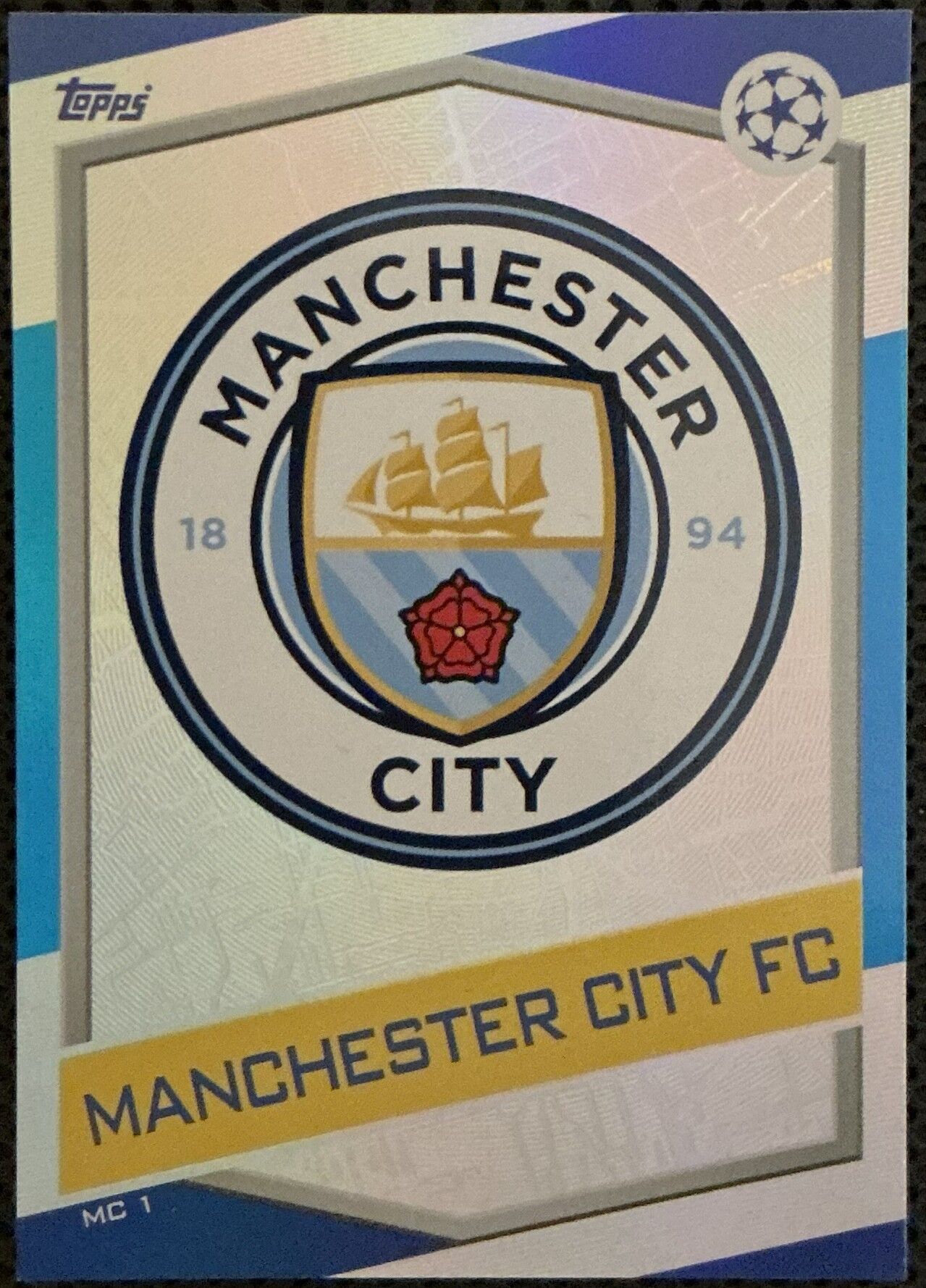 Topps Match Attax Single Kart 2016-17 UEFA Champions Manchester City Club Emblem