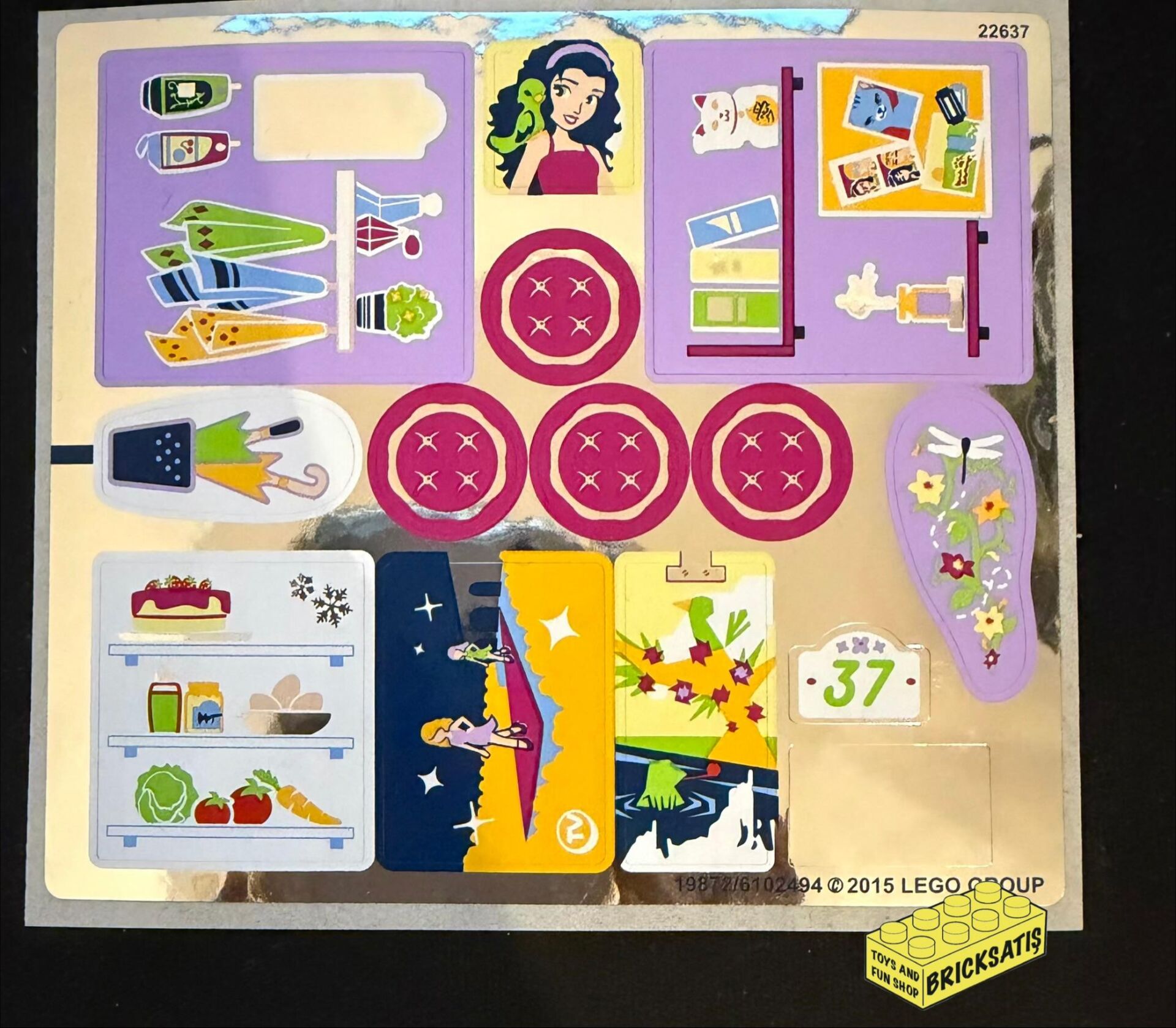 Lego 41095 Emma's House - STICKER -